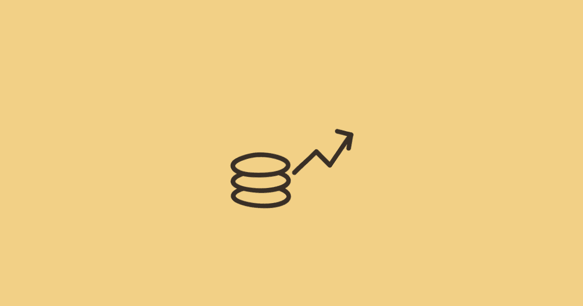 Coins and a rising arrow representing supplier margins, VAT invoicing, and revenue visibility in one travel CRM workflow